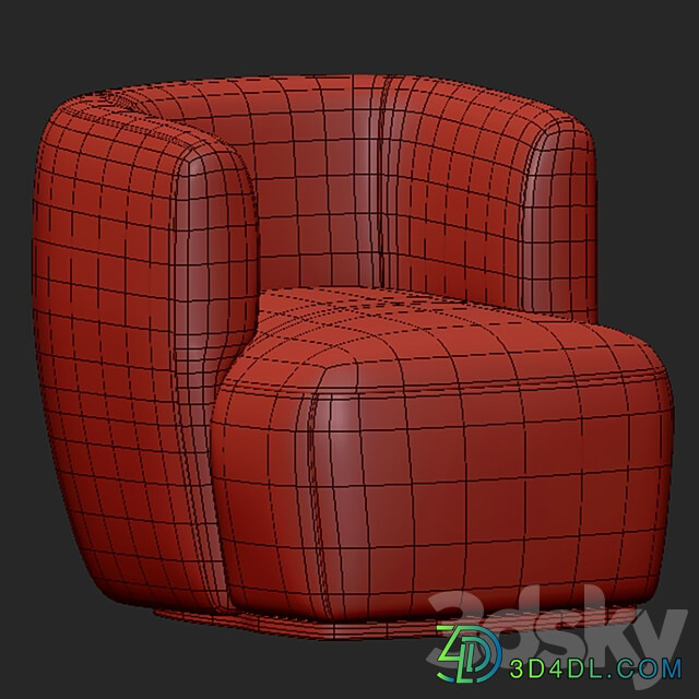 Bouclette nidou armchair 3D Models