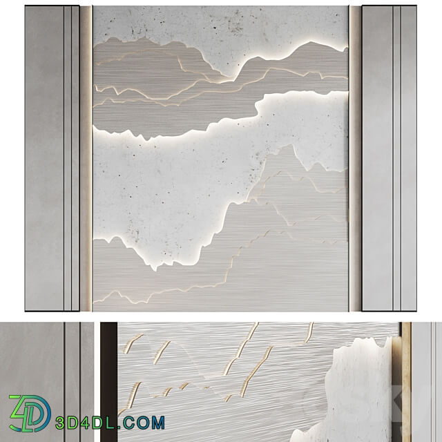 Decorative wall panel 7 3D Models