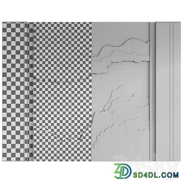 Decorative wall panel 7 3D Models