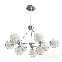 Hanging chandelier chrome 14439 C Chrome Pendant light 3D Models 