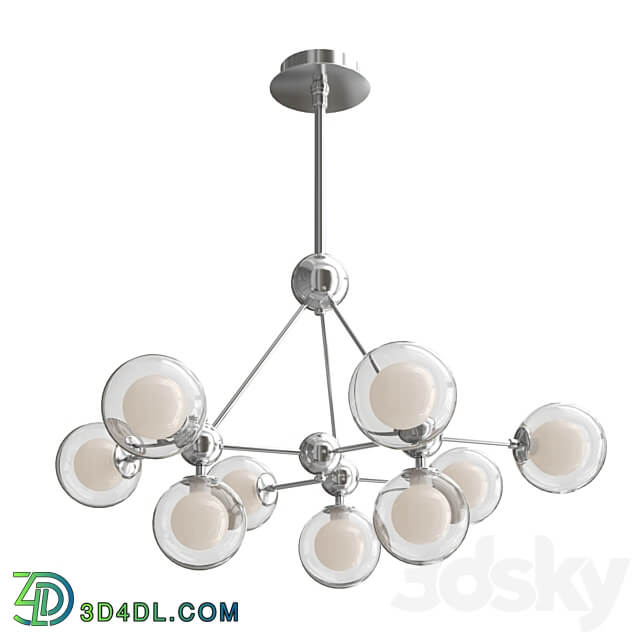 Hanging chandelier chrome 14439 C Chrome Pendant light 3D Models