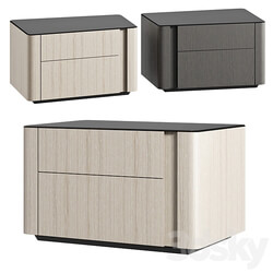 Minotti nightstand LOU Sideboard Chest of drawer 3D Models 