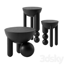 Profiterole side tables by Bohinc Studio 3D Models 
