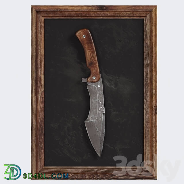 Hunting knife 1 Other decorative objects 3D Models