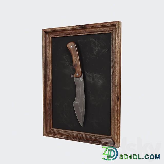 Hunting knife 1 Other decorative objects 3D Models