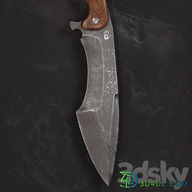 Hunting knife 1 Other decorative objects 3D Models