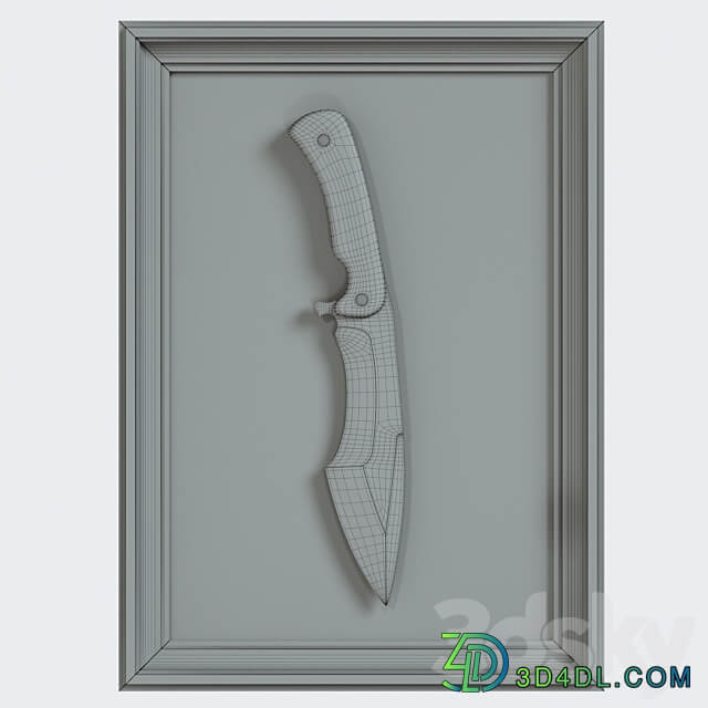 Hunting knife 1 Other decorative objects 3D Models