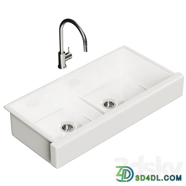 KOHLER Whitehaven sink set with faucet 3D Models