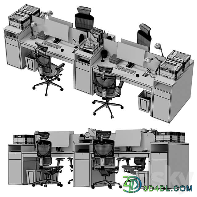 IKEA Office workplace Office workplace 8 3D Models