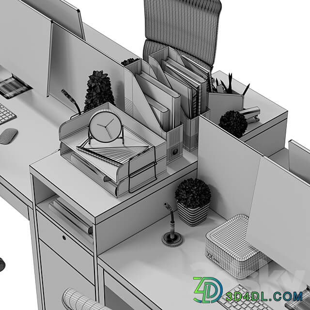 IKEA Office workplace Office workplace 8 3D Models