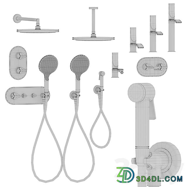 Bossini Apice set 1 Faucet 3D Models