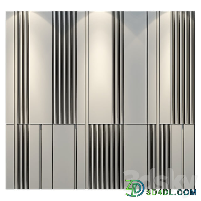 wall panels set 115 3D Models