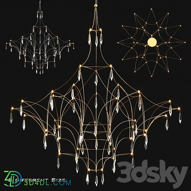 Mira by Quasar Pendant light 3D Models