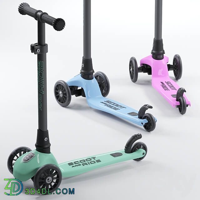 Children 39 s scooter Scoot and ride 3D Models