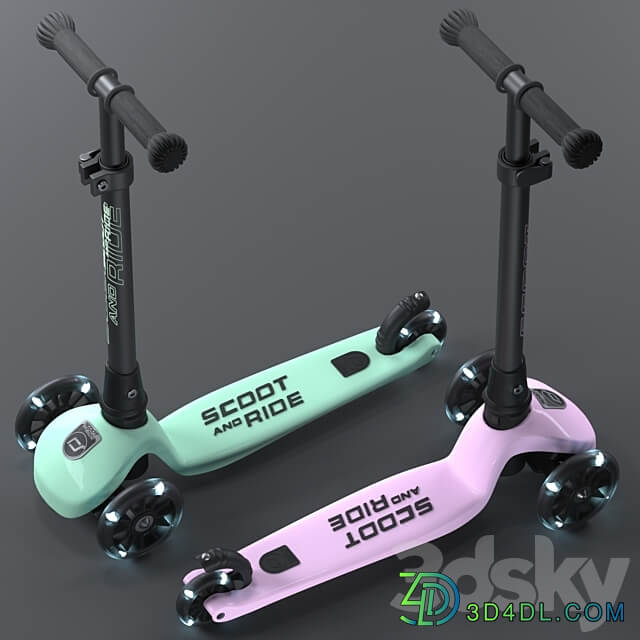 Children 39 s scooter Scoot and ride 3D Models