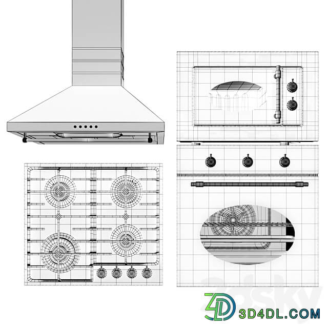 Kitchen appliances MAUNFELD 1 3D Models