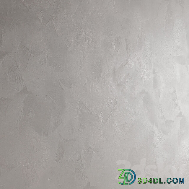 Decorative plaster. Seamless decorative plaster material Stone 3D Models