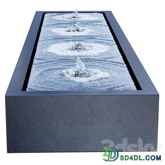 Adezz Aluminum Water Tables Urban environment 3D Models