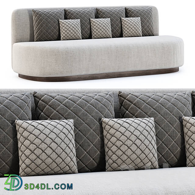 Stefa restaurant double seat sofa SCD22 by Bpoint Design 3D Models