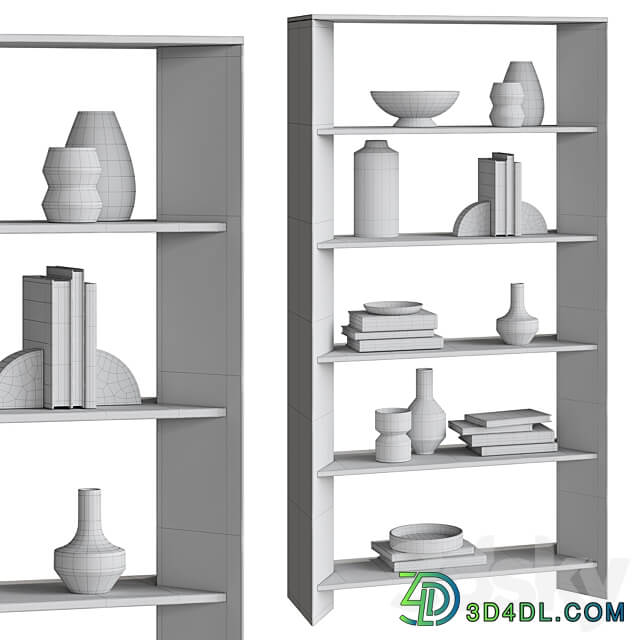 Terrazza rack Crate Barrel 3D Models