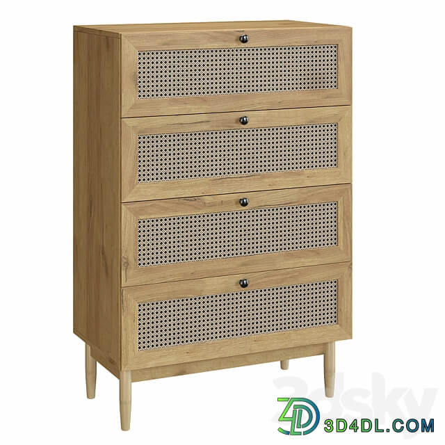 Bedside table Roshal Wood and Chest of drawers Roshal 1 Wood Sofa.ru Sideboard Chest of drawer 3D Models