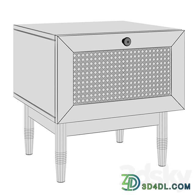 Bedside table Roshal Wood and Chest of drawers Roshal 1 Wood Sofa.ru Sideboard Chest of drawer 3D Models