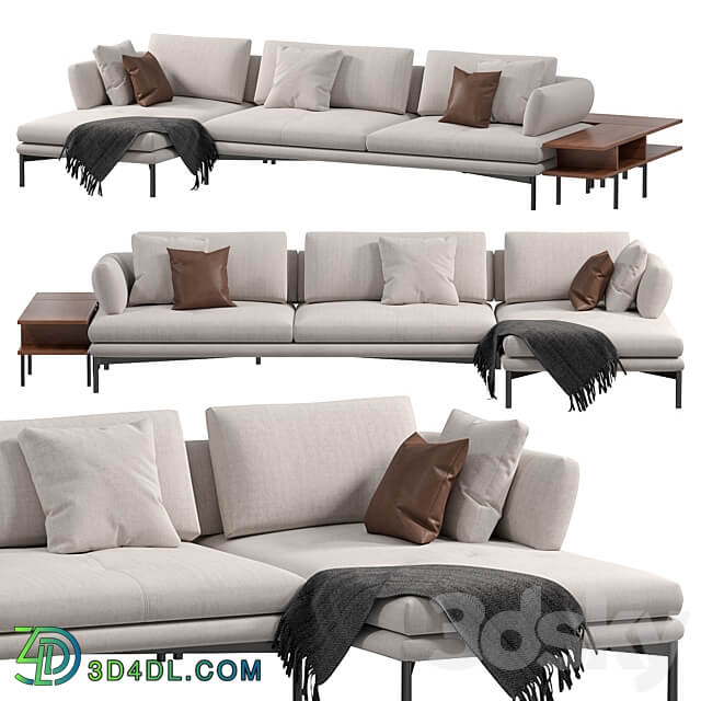 Aliante Sofa by bonaldo 3D Models