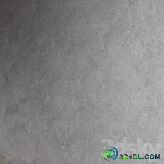 Decorative plaster. Seamless decorative plaster material Stone 3D Models