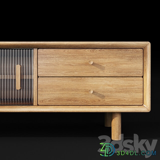 Chest of drawers Tvstand sideboard Mid Century. Decor Diva Sideboard Chest of drawer 3D Models