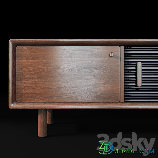 Chest of drawers Tvstand sideboard Mid Century. Decor Diva Sideboard Chest of drawer 3D Models