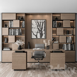 Home Office Set Office Furniture 349 3D Models 