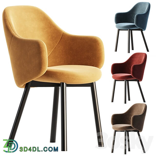 ALBU Easy chair with armrests By TON 3D Models