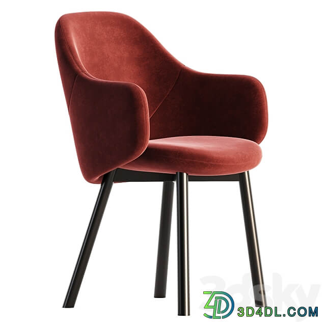 ALBU Easy chair with armrests By TON 3D Models