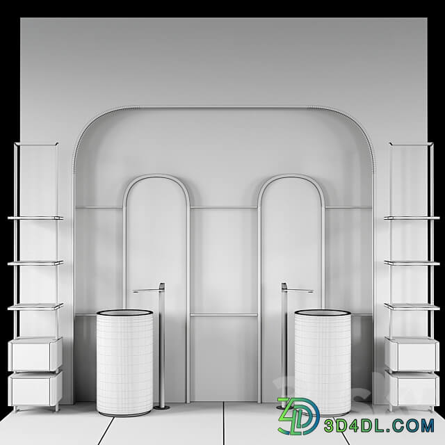 Bathroom set N24 3D Models