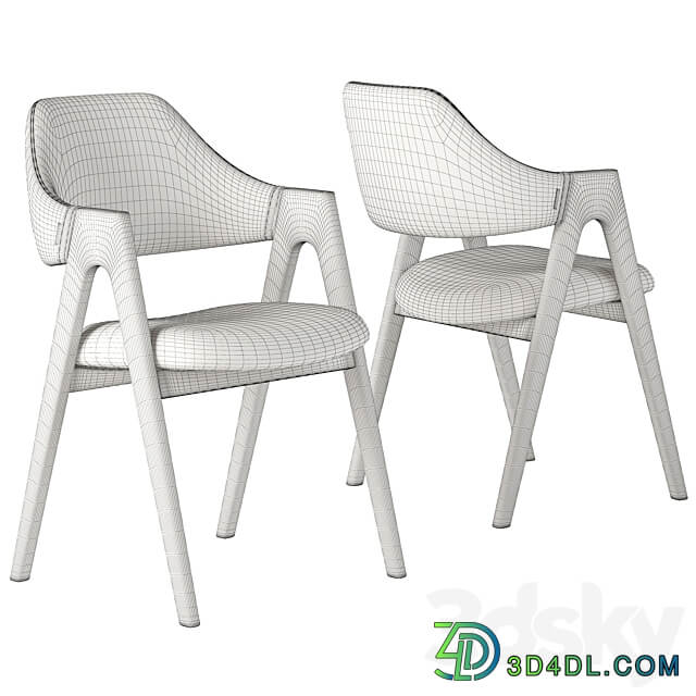 Deephouse. Dublin Bern Belfast Table Chair 3D Models