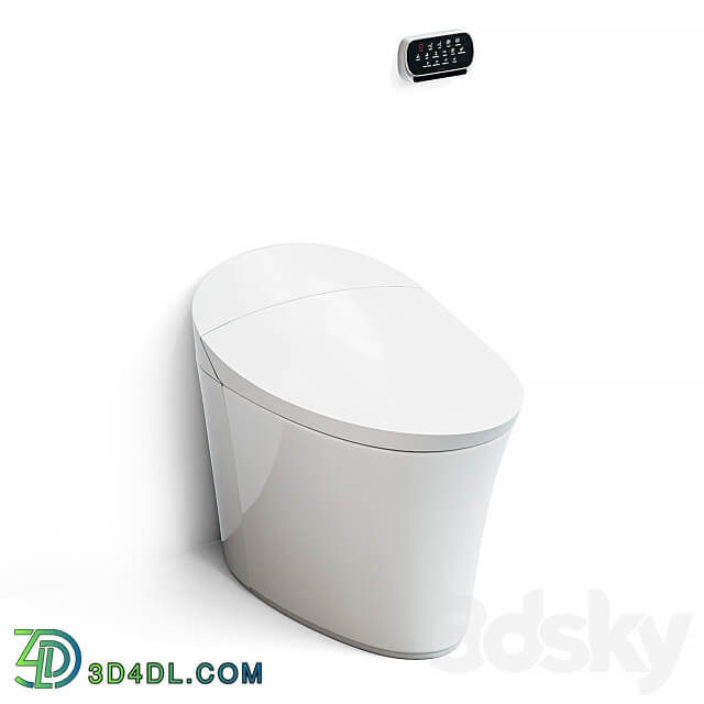 Kohler Veil Comfort Height smart toilet 3D Models