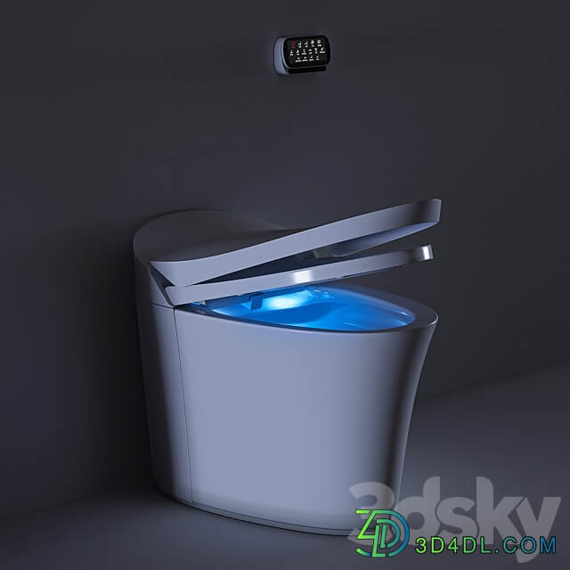 Kohler Veil Comfort Height smart toilet 3D Models