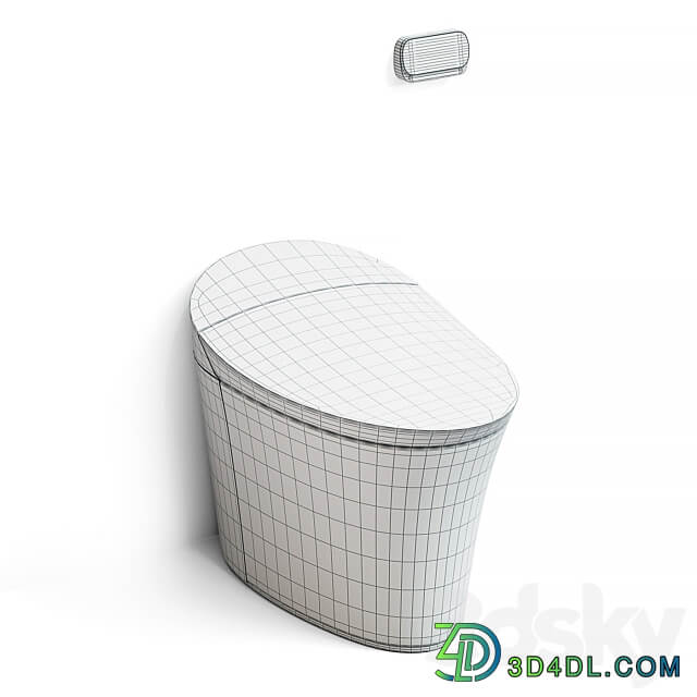 Kohler Veil Comfort Height smart toilet 3D Models