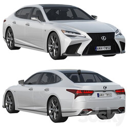 LEXUS LS F Sport 2022 3D Models 