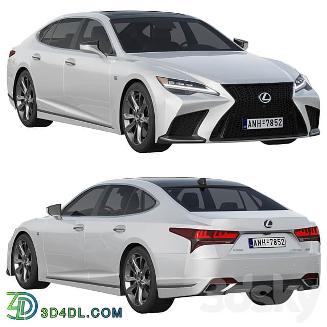 LEXUS LS F Sport 2022 3D Models