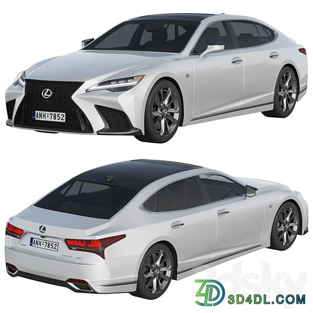 LEXUS LS F Sport 2022 3D Models