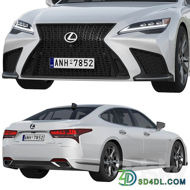 LEXUS LS F Sport 2022 3D Models