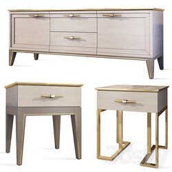 Chest of drawers and bedside table Palmari Dana Sideboard Chest of drawer 3D Models 