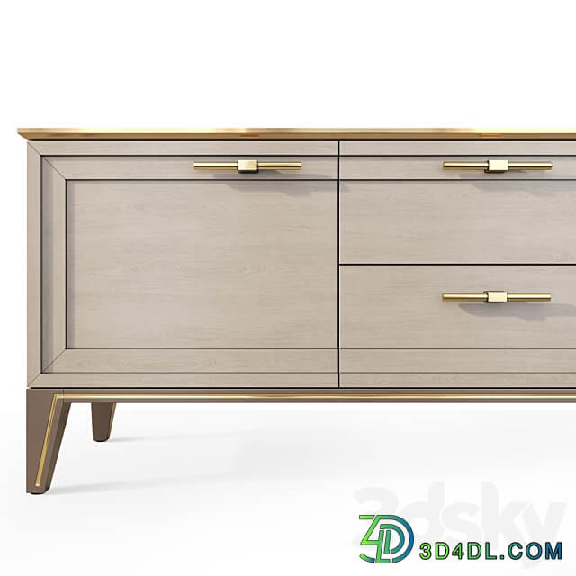 Chest of drawers and bedside table Palmari Dana Sideboard Chest of drawer 3D Models