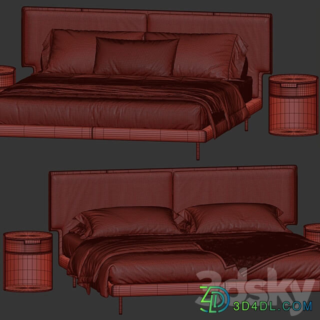 Ditre italia Skin Bed Bed 3D Models