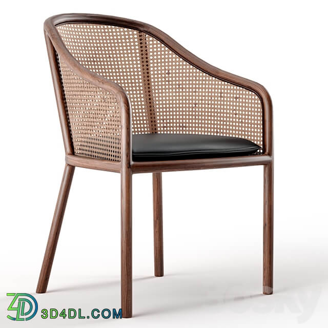 WARD BENNETT CANE LANDMARK LOUNGE CHAIR 3D Models