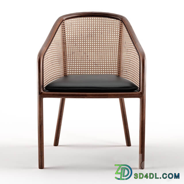 WARD BENNETT CANE LANDMARK LOUNGE CHAIR 3D Models