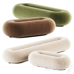 Loop Oval Pouf by Sancal Pouf 3D Models 