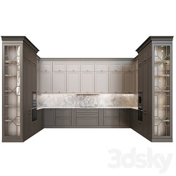Neoclassical kitchen 16 Kitchen 3D Models 