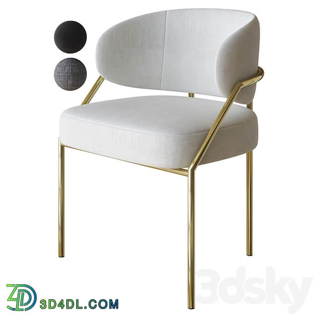 iseta chair by meridiani 3D Models